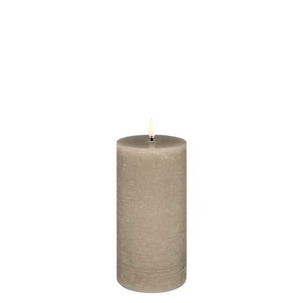 Uyuni stompkaars pillar candle sandstone 7,8 x 15,2 cm
